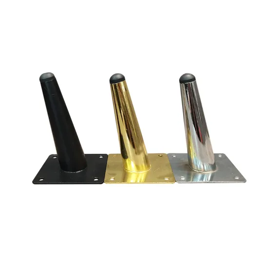 Pata de gabinete de metal dorado para muebles
