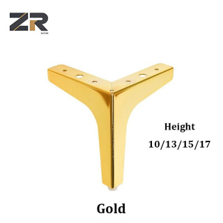 ZERUN Luxury Style Gold Gun Black Metal Furniture Feet Sofa Legs Bedside Table Leg Sideboard TV Stand Bathroom Cabinet Legs