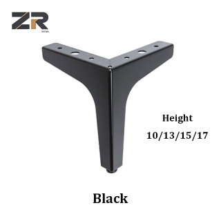 ZERUN Luxury Style Gold Gun Black Metal Furniture Feet Sofa Legs Bedside Table Leg Sideboard TV Stand Bathroom Cabinet Legs