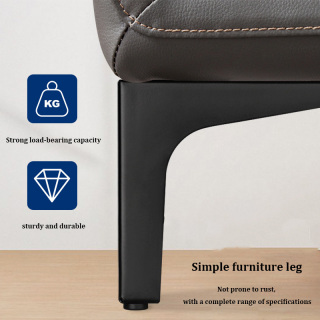 ZERUN Luxury Style Gold Gun Black Metal Furniture Feet Sofa Legs Bedside Table Leg Sideboard TV Stand Bathroom Cabinet Legs