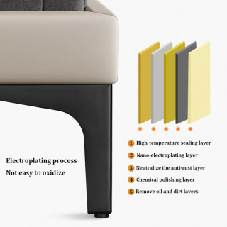 ZERUN Luxury Style Gold Gun Black Metal Furniture Feet Sofa Legs Bedside Table Leg Sideboard TV Stand Bathroom Cabinet Legs