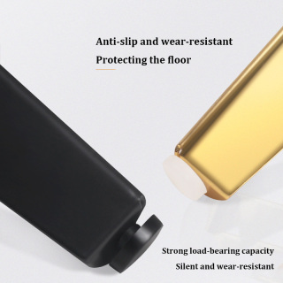 ZERUN Luxury Style Gold Gun Black Metal Furniture Feet Sofa Legs Bedside Table Leg Sideboard TV Stand Bathroom Cabinet Legs