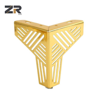 Manufacturing Factory Custom Luxury Brass Metal Metallic Chrome Bed Sideboards Feet Furniture Cabinet Sofa Legs for Sofa