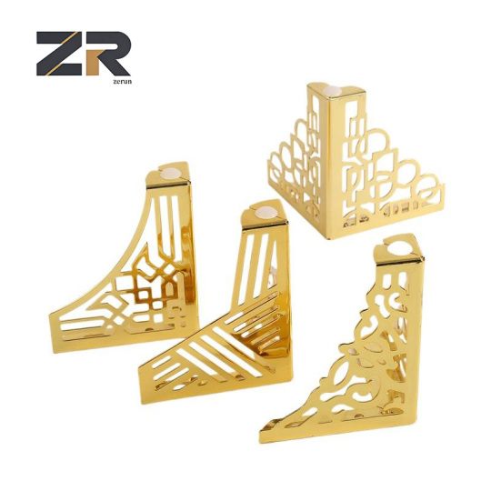 Manufacturing Factory Custom Luxury Brass Metal Metallic Chrome Bed Sideboards Feet Furniture Cabinet Sofa Legs for Sofa