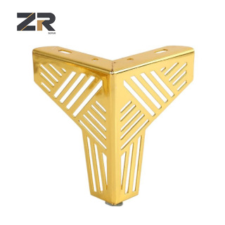 Manufacturing Factory Custom Luxury Brass Metal Metallic Chrome Bed Sideboards Feet Furniture Cabinet Sofa Legs for Sofa