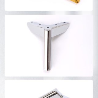 ZERUN 2025 Popular Metal Furniture Legs Gold Chrome Square Sofa Outdoor Living Room Hospital Protection Table Use for Hotels