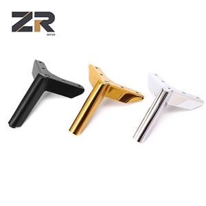 ZERUN 2025 Popular Metal Furniture Legs Gold Chrome Square Sofa Outdoor Living Room Hospital Protection Table Use for Hotels