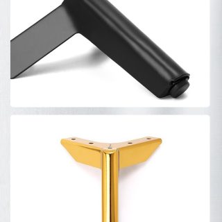 ZERUN 2025 Popular Metal Furniture Legs Gold Chrome Square Sofa Outdoor Living Room Hospital Protection Table Use for Hotels
