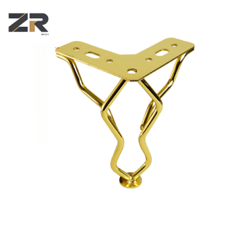 ZERUN Moderno Suporte de Cama de Sofá de Ferro Polido Dourado para Hotéis