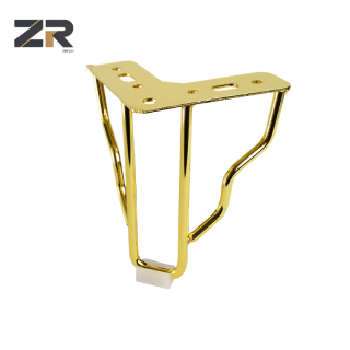 ZERUN Moderno Suporte de Cama de Sofá de Ferro Polido Dourado para Hotéis