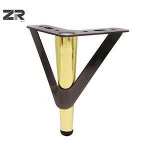 Picioare de mobilier din fontă ZERUN, design modern, picioare de masă triangulare din fier forjat, pentru canapea, living, hotel sau apartament, vânzare fierbinte