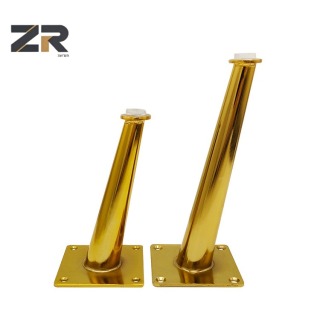Pés de cadeira de ferro modernos ZERUN, pernas de sofá de metal dourado para mesa, sala de jantar, escritório, prédio, cama ao ar livre, hotel, academia