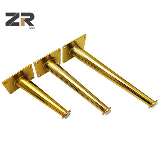 أرجل كرسي حديدية حديثة من زيرون بأرجل أريكة معدنية ذهبية لطاولة الطعام وغرفة المعيشة والمكاتب والسرير الخارجي والفندق والصالة الرياضية