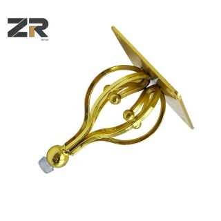 ZERUN Modern Square Tapered Iron Furniture Legs Metal Top Plate for Dining Tables Home Office Living Rooms Workshops Hotel
