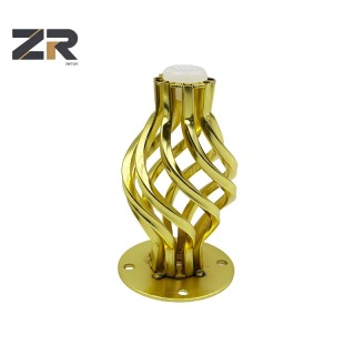 ZERUN Modern Square Tapered Iron Furniture Legs Metal Top Plate for Dining Tables Home Office Living Rooms Workshops Hotel