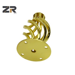 ZERUN Modern Square Tapered Iron Furniture Legs Metal Top Plate for Dining Tables Home Office Living Rooms Workshops Hotel