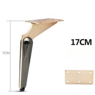 Pieds de meubles en métal noir mat ZERUN, design minimaliste moderne pour canapé, table TV, chambre à coucher, salon, bureau à domicile, hôtel
