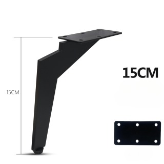 Pieds de meubles en métal noir mat ZERUN, design minimaliste moderne pour canapé, table TV, chambre à coucher, salon, bureau à domicile, hôtel
