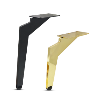 Pieds de meubles en métal noir mat ZERUN, design minimaliste moderne pour canapé, table TV, chambre à coucher, salon, bureau à domicile, hôtel