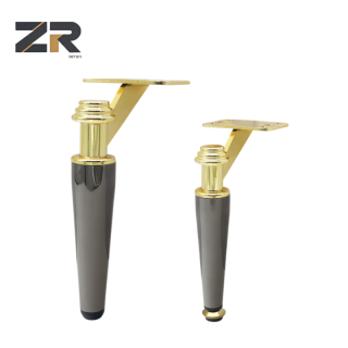 ZERUN Picioare de masă pentru canapea din metal auriu modern, accesorii de mobilier din fier greu pentru dormitor, bucătărie, dulap de hotel, living în aer liber