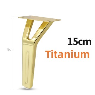 إكسسوارات أثاث حديدية متينة بتصميم عصري فاخر من زيرون، أرجل أريكة وسرير معدنية سوداء لغرفة المعيشة في الهواء الطلق للفنادق