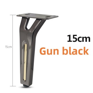 إكسسوارات أثاث حديدية متينة بتصميم عصري فاخر من زيرون، أرجل أريكة وسرير معدنية سوداء لغرفة المعيشة في الهواء الطلق للفنادق