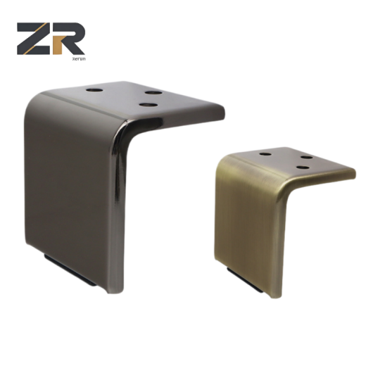 ЗЕРУН тешке гвоздене металне ноге за софу, савремени модерни стил, златно-црна завршна обрада за хотеле, спаваће собе, станове, школе