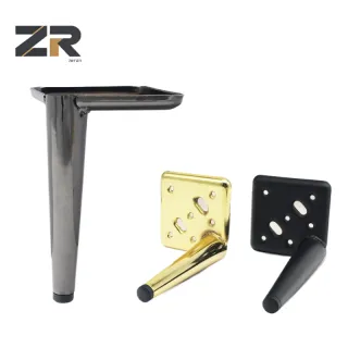 Patas de hierro modernas Zerun para muebles con recubrimiento en polvo, patas de mesa de metal para dormitorio, comedor, cocina, sala de estar, apartamento.