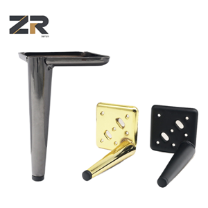 Patas de hierro modernas Zerun para muebles con recubrimiento en polvo, patas de mesa de metal para dormitorio, comedor, cocina, sala de estar, apartamento.