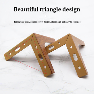 ZERUN Luxury Modern Iron Wood Grain Furniture Legs Simple Design for Dining Home Office or Hotel Use-for Living Room Bathroom