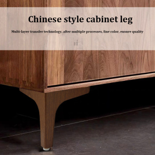 ZERUN Luxury Modern Iron Wood Grain Furniture Legs Simple Design for Dining Home Office or Hotel Use-for Living Room Bathroom