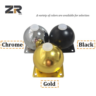 Pieds de meubles modernes en métal en forme de boule ZERUN, finition chromée en fer, pieds de table basse pour salle à manger, salon, bureau à domicile