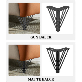 Pieds de support en acier chromé doré moderne pour armoires, pieds de canapé, accessoires de meubles élégants pour salles à manger, salons, hôtels