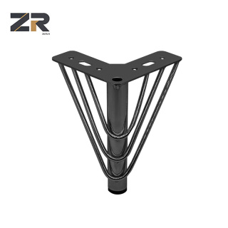 Pieds de support en acier chromé doré moderne pour armoires, pieds de canapé, accessoires de meubles élégants pour salles à manger, salons, hôtels