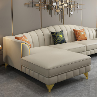 Pied de canapé moderne en métal ZERUN, forme de montagne dorée, matériel à rayures, meubles de salon contemporains, support de table de lit à manger