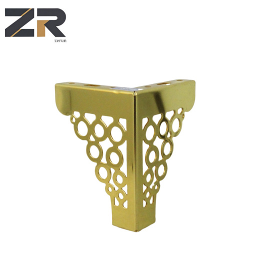 أرجل أريكة معدنية ذهبية بتصميم عصري من زيرون للبيع المباشر من الحديد والكروم لأرجل أثاث المطبخ والمكتب المنزلي