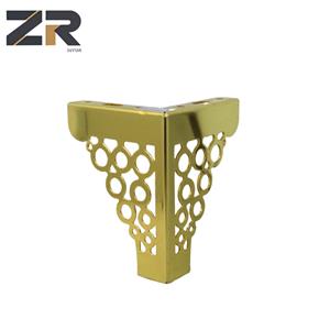 أرجل أريكة معدنية ذهبية بتصميم عصري من زيرون للبيع المباشر من المصنع بأرجل أثاث من الكروم والحديد للمطبخ والمكتب المنزلي