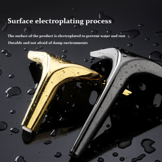 Pieds de table de canapé en fer noir moderne et unique, meubles élégants pour salon, salle à manger, cuisine, lit d'extérieur