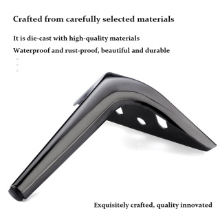 Pieds de table de canapé en fer noir moderne et unique, meubles élégants pour salon, salle à manger, cuisine, lit d'extérieur