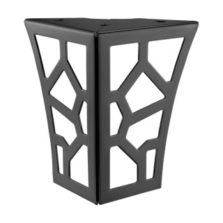 ZERUN Pieds de meubles coniques modernes en fer, plaque supérieure carrée pour chambre à coucher, hôtel, appartement, pour cuisine, table à manger, bureau à domicile