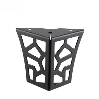 ZERUN Pieds de meubles coniques modernes en fer, plaque supérieure carrée pour chambre à coucher, hôtel, appartement, pour cuisine, table à manger, bureau à domicile