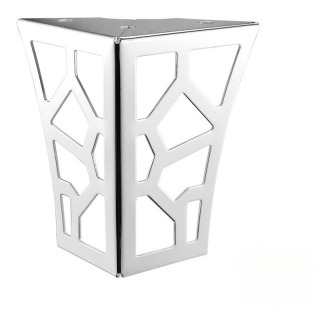 ZERUN Pieds de meubles coniques modernes en fer, plaque supérieure carrée pour chambre à coucher, hôtel, appartement, pour cuisine, table à manger, bureau à domicile