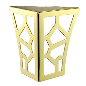 ZERUN Pieds de meubles coniques modernes en fer, plaque supérieure carrée pour chambre à coucher, hôtel, appartement, pour cuisine, table à manger, bureau à domicile