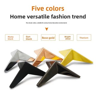 ZERUN Moderne Sofabeine aus Eisen, hochwertiges Möbelbeinzubehör aus Metall, Schwarz-Chrom-Finish, für Wohnzimmer, Hotel, Apartments, Tische