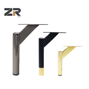 ЗЕРУН прочная современная коническая железная мебельная ножка квадратная верхняя пластина для спальни, отеля, обеденного стола, домашнего офиса, гостиной