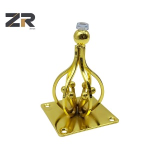 ЗЕРУН Современные квадратные конические железные ножки для мебели Металлическая верхняя пластина для обеденных столов Домашний офис Гостиные Мастерские