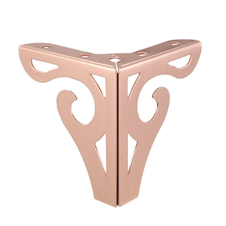 ZERUN Modern Flower Iron Furniture Legs Square Top Plate for Bedroom Hotel Apartment-for Kitchen Dining Table Home Office