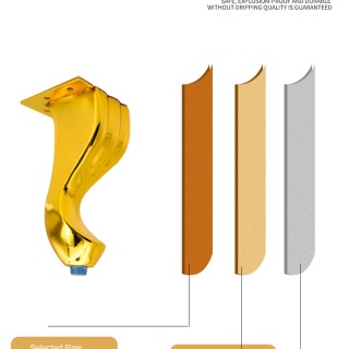 ЗЕРУН Директна фабрика Ноге за кућни канцеларијски намештај Модерне златне металне ноге за софу Врућа распродаја Гвоздене тешке ноге за спаваћу собу/трпезарију/кухињу