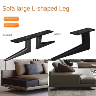 Pieds de meubles décoratifs en métal robuste noir ZERUN, style pistolet en fer, pour salon moderne, chambre à coucher, canapé-lit, accessoires d'hôpital