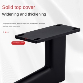 Pieds de meubles décoratifs en métal robuste noir ZERUN, style pistolet en fer, pour salon moderne, chambre à coucher, canapé-lit, accessoires d'hôpital